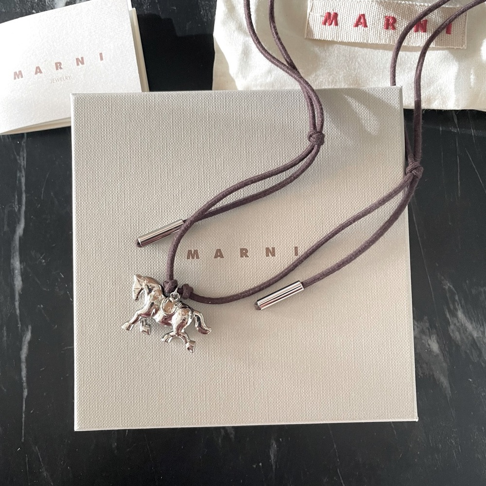 NWT NWB Marni Runway Pony / Horse Necklace